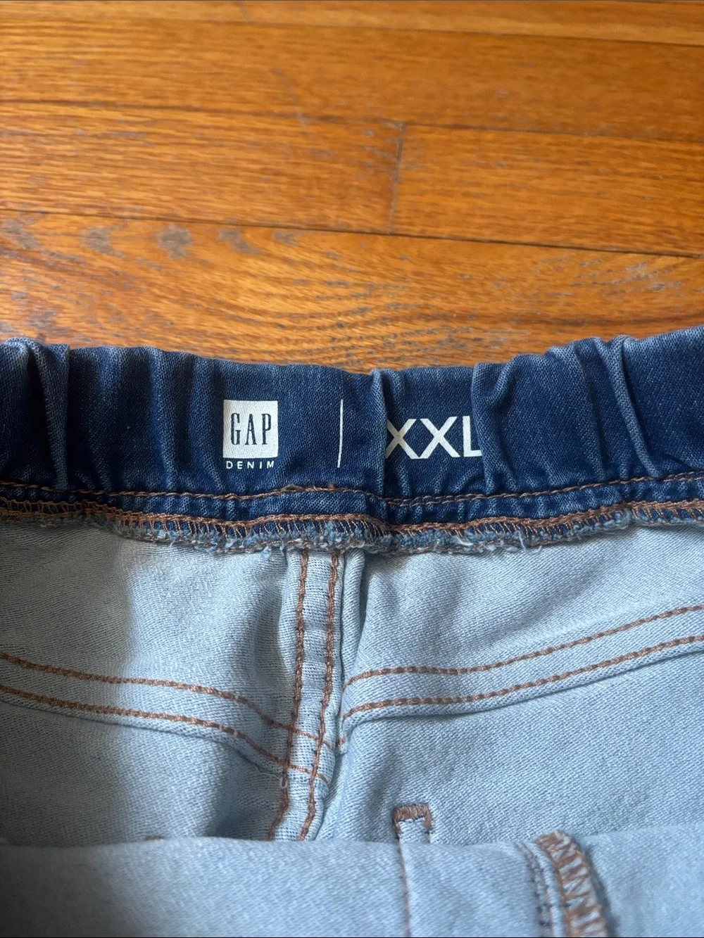 GAP Girls Denim Drawstring Skirt in Blue